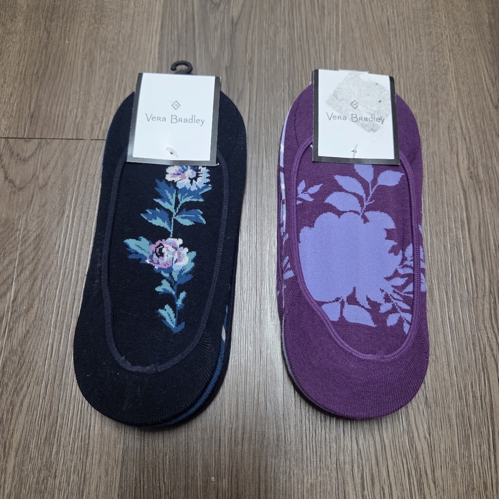 2 Vera Bradley Low-Cut Liners 3-Pack